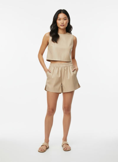 Short Vinipiel Resorte
