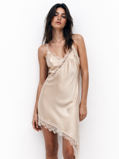 Blusa Satín Encaje