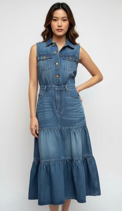 Vestido Vaquero Largo