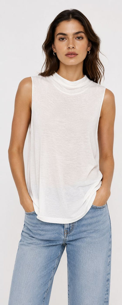 Blusa sin Mangas Cuello