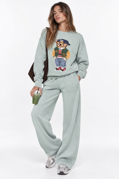 Conjunto tejido oso