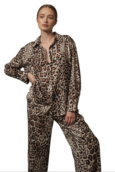 Traje Animal Print Satín