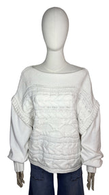 Suéter Trenzas Blanco