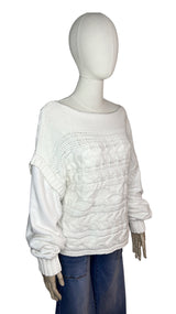 Suéter Trenzas Blanco