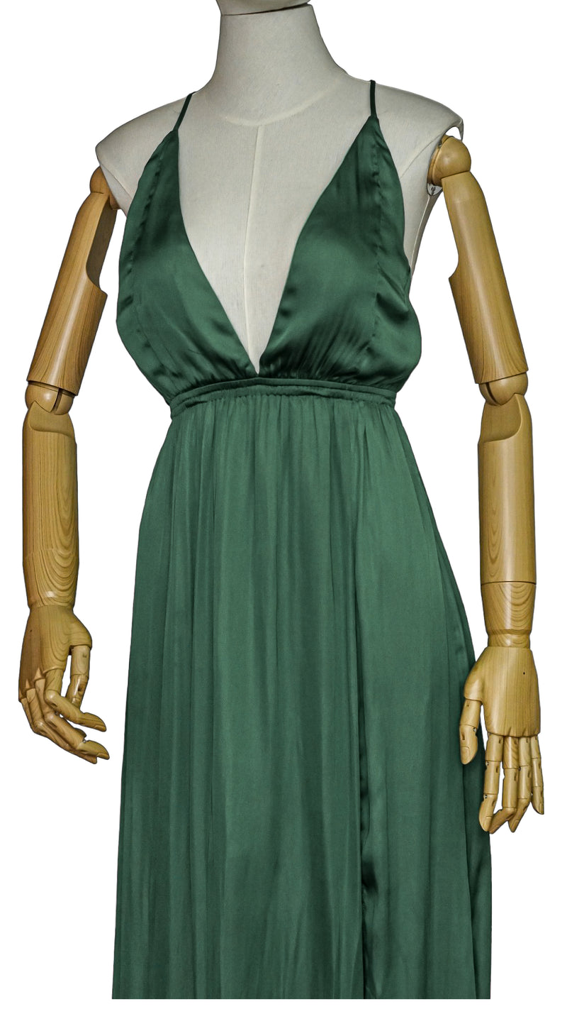 Vestido Escote Verde