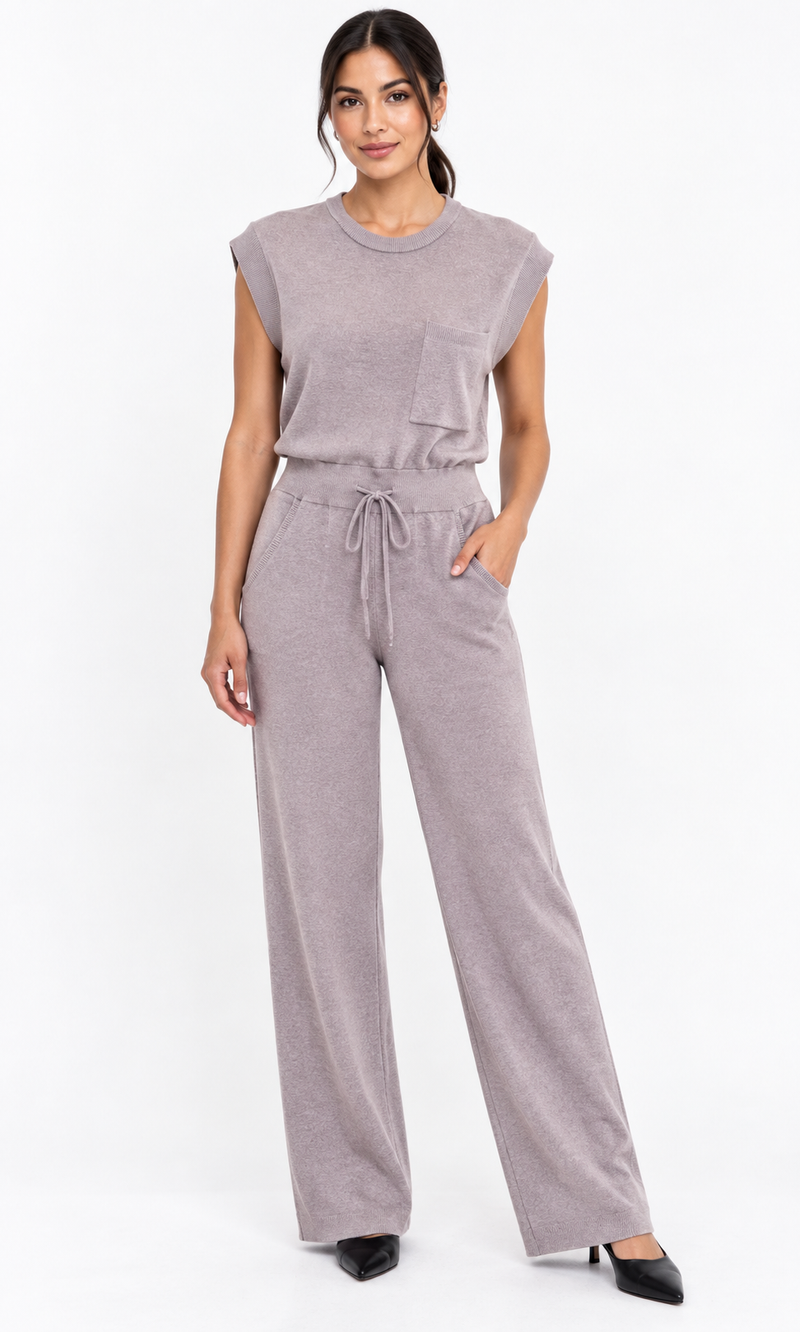 Jumpsuit Tejido Rosa