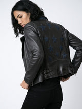 Chamarra estrellas  leather