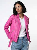 Chamarra piel Amber haze