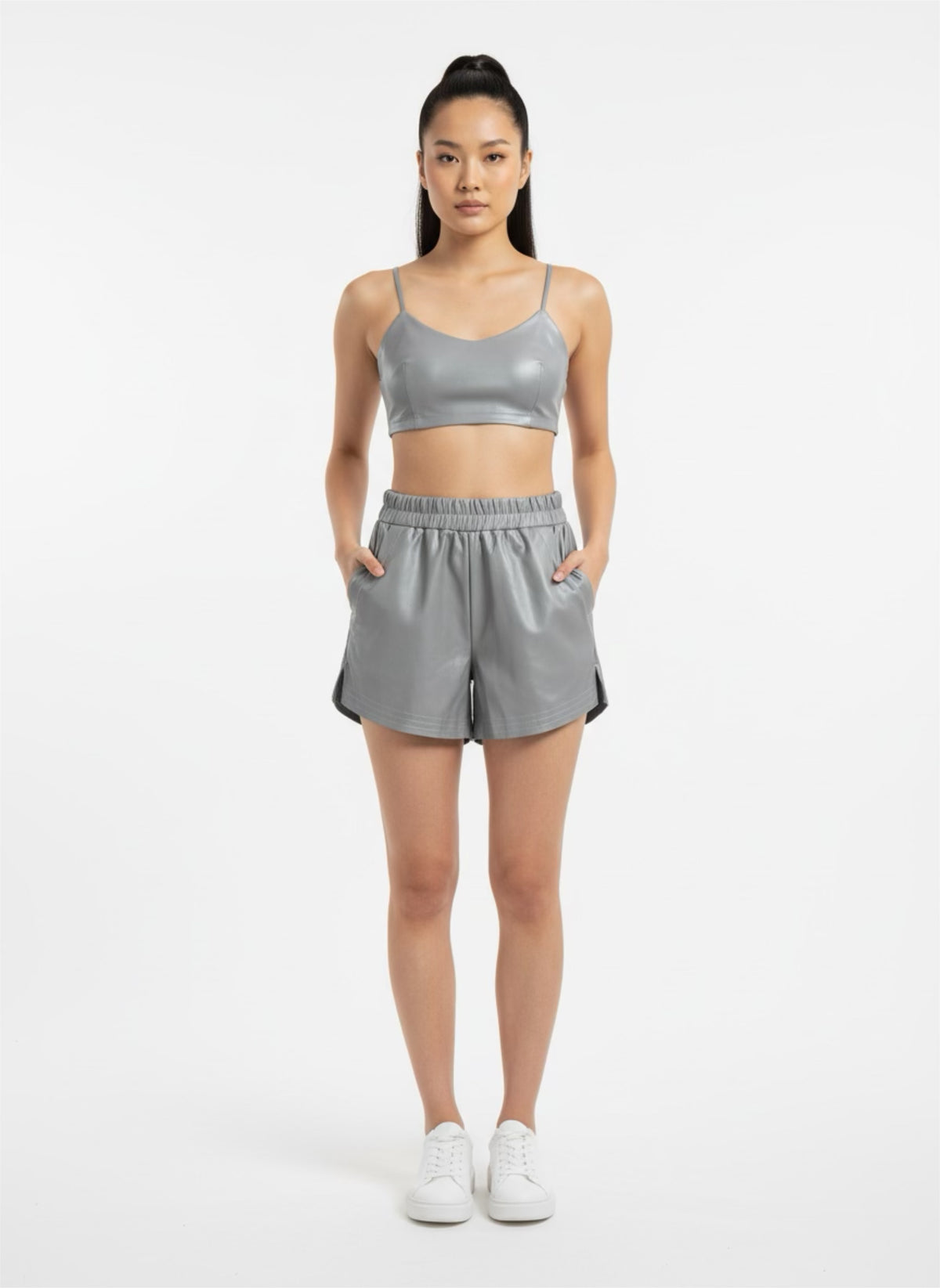 Short Vinipiel Resorte