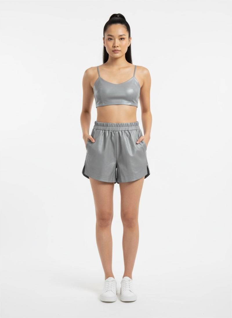 Short Vinipiel Resorte
