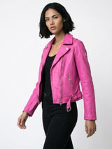 Chamarra piel Amber haze