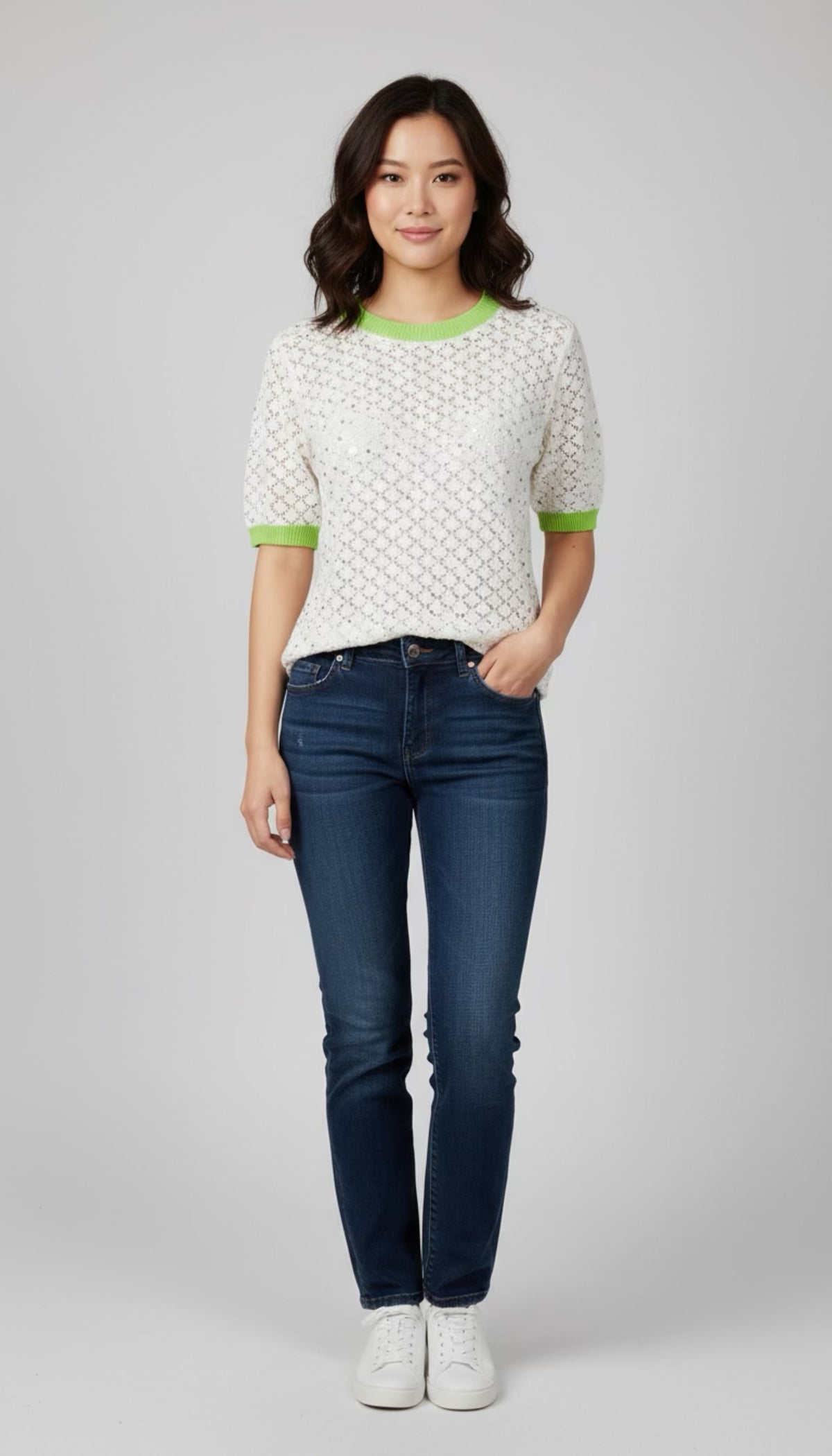 Blusa Lentejuela Tejida