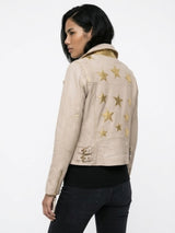 Chamarra estrellas  leather