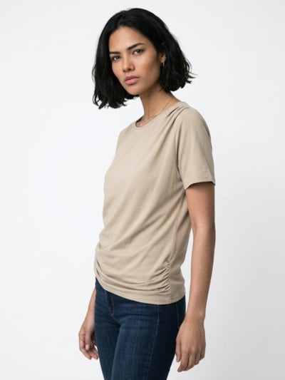 Playera Drapeada Olivo