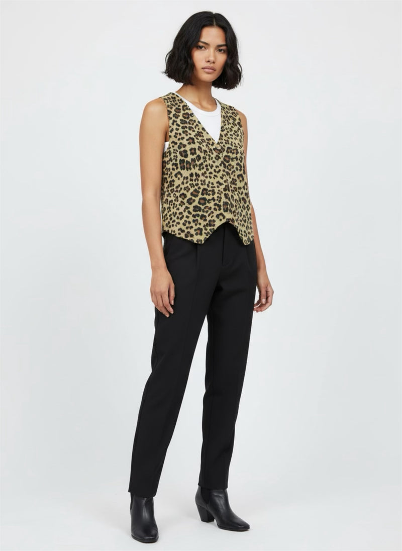 Chaleco Animal Print Botones