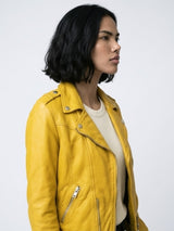 Chamarra piel Amber haze