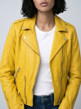 Chamarra piel Amber haze