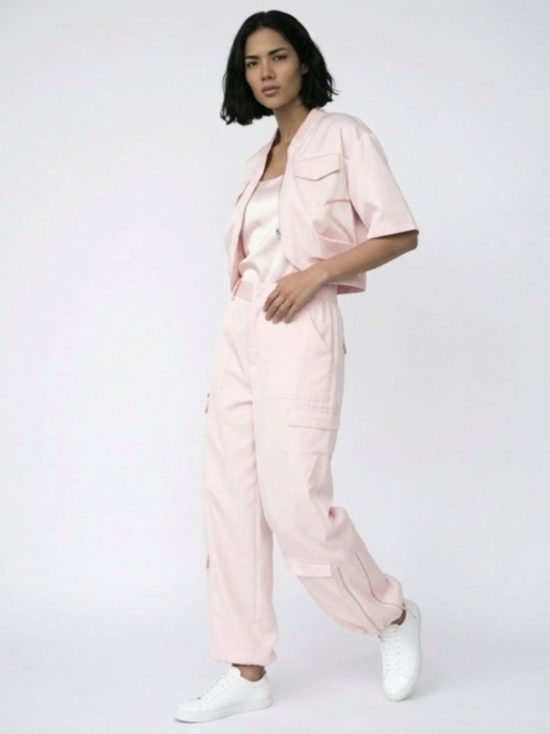 Traje Rosa Cierres