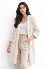 Sueter largo afelpado