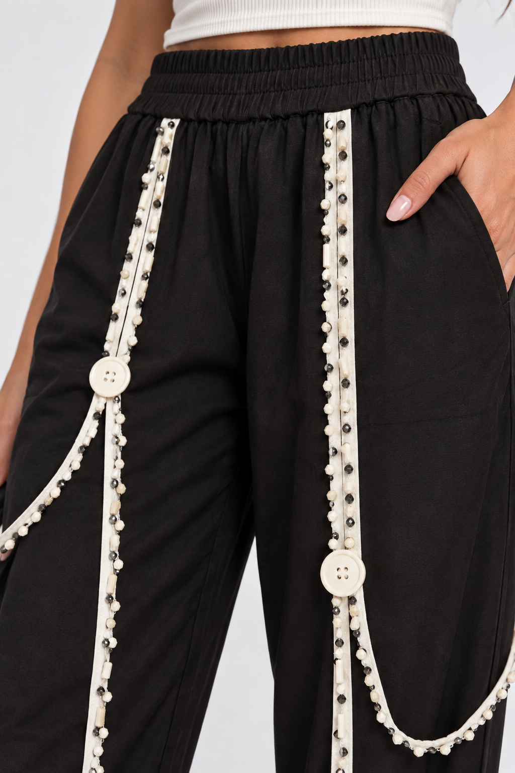 Jogger piedras b&w
