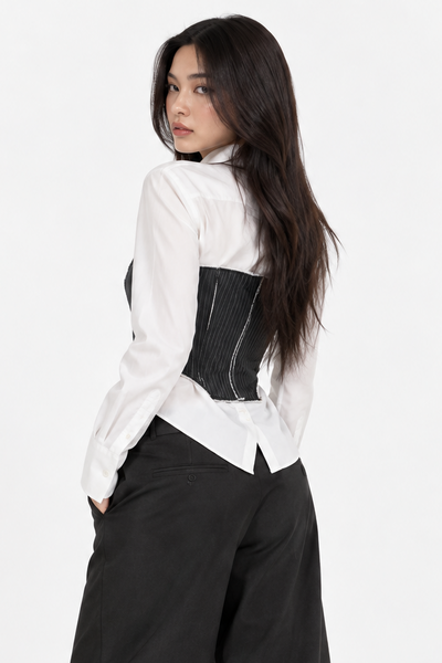 Corset botones b&w