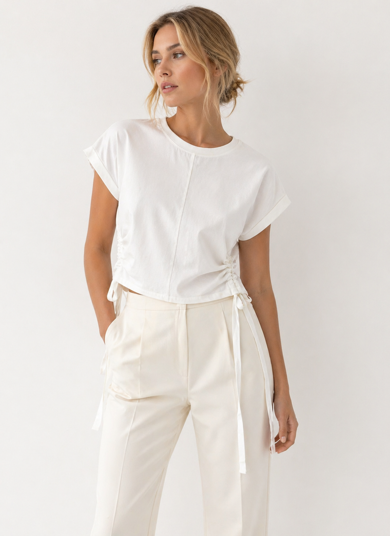 Blusa Algodón Jareta
