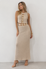Vestido tejido medallones