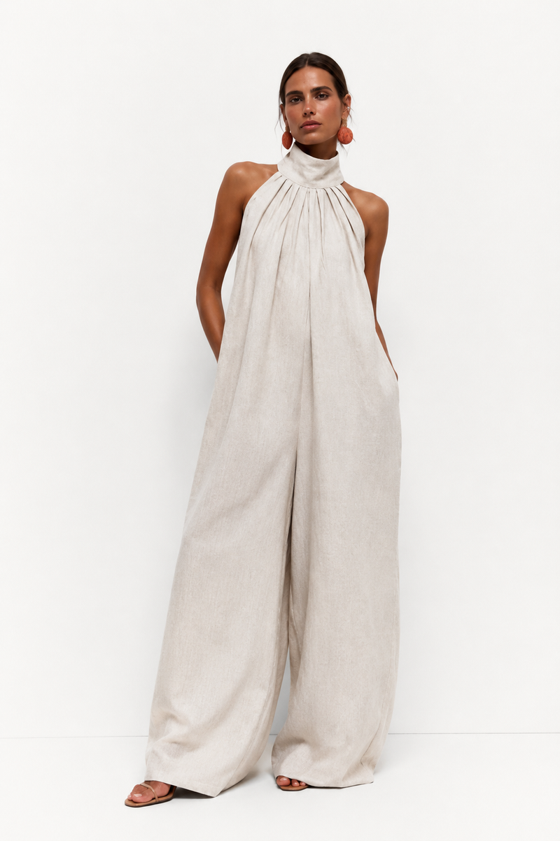 Jumpsuit Halter Ivory