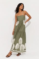 Vestido flores algodón