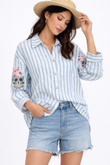 Camisa rayas calavera