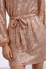 Vestido Dorado Lentejuelas