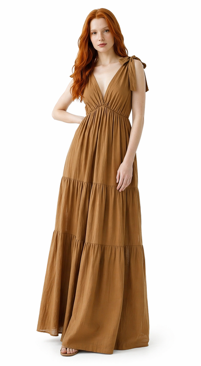 Vestido Camel Tirantes