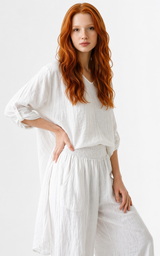 Traje oversize lino