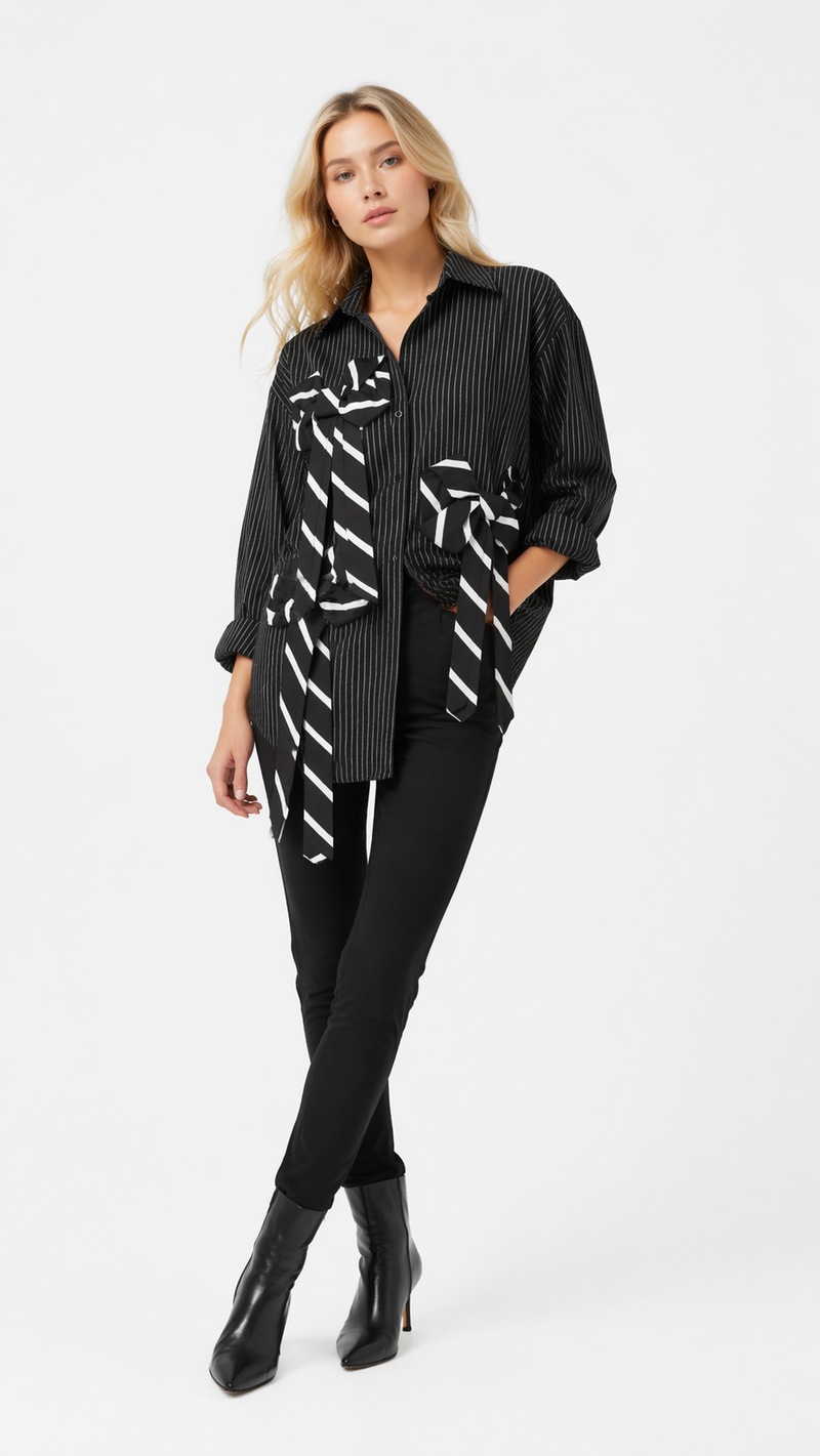 Camisa Corbatas Oversized