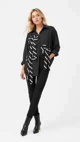 Camisa corbatas oversized