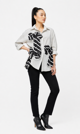 Camisa corbatas oversized