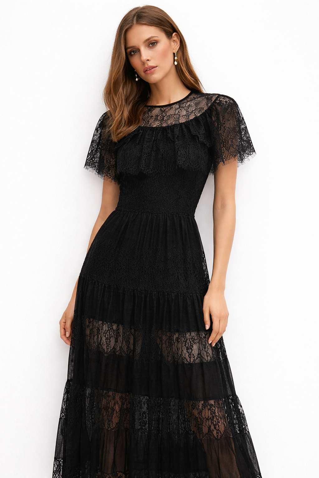 Vestido Encaje Negro