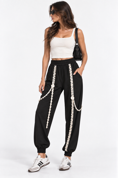 Jogger piedras b&w