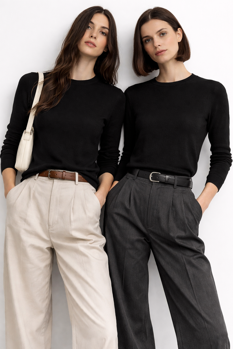 Blusa Cuello Alto Manga