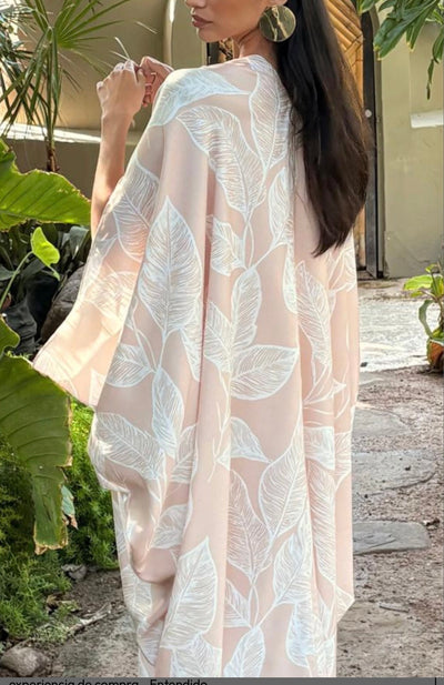 Kaftan Argolla Estampado Nude
