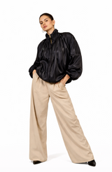 CHAMARRA SATÍN NEGRA