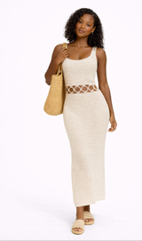 Vestido tejido ivory