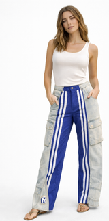 Jogger rayas mezclilla