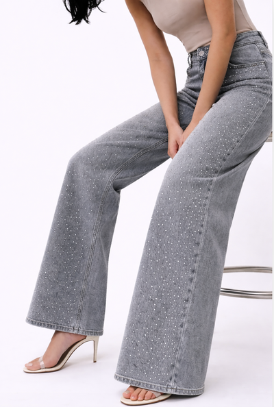 Jeans Brillos Rectos