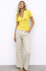 Blusa Tejida Amarilla
