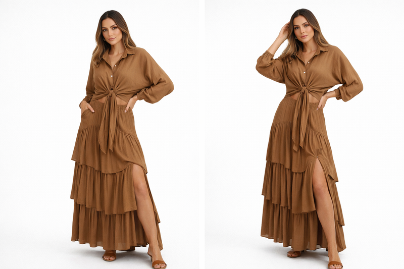 Conjunto Bombacho Camel