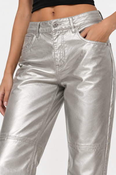 Pantalón Plateado