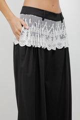 pantalón encaje tableado