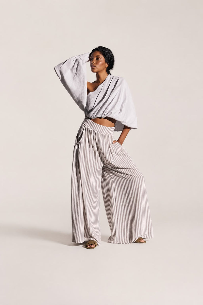Pantalón Raya Gris