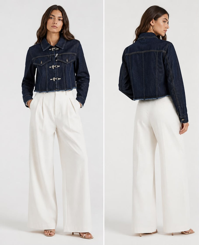 Chamarra Denim Herraje
